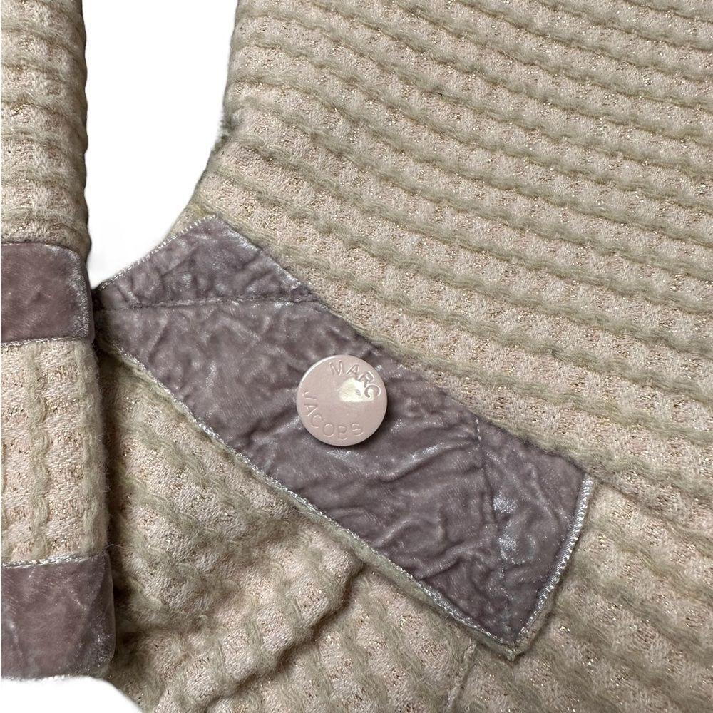 Marc Jacobs Y2K 100% Wool Tweed & Velour Peplum Jacket Size Small NWT - Picture 6 of 16